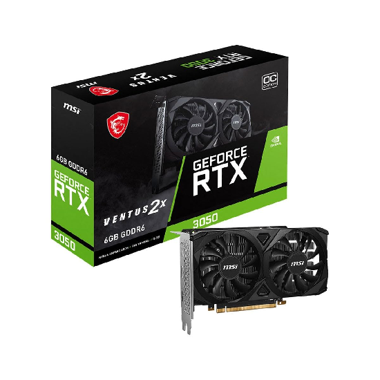 MSI Geforce RTX 3050 Ventus 2X 6G Oc Graphic Card